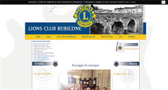 Desktop Screenshot of lionsrubicone.it